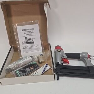 Central Pneumatic 18‎ Gauge 2-in-1 Air Nailer / Stapler